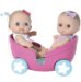 JC Toys 8.5" Lil' Cutesies Twins in Stroller (Colors May Vary)